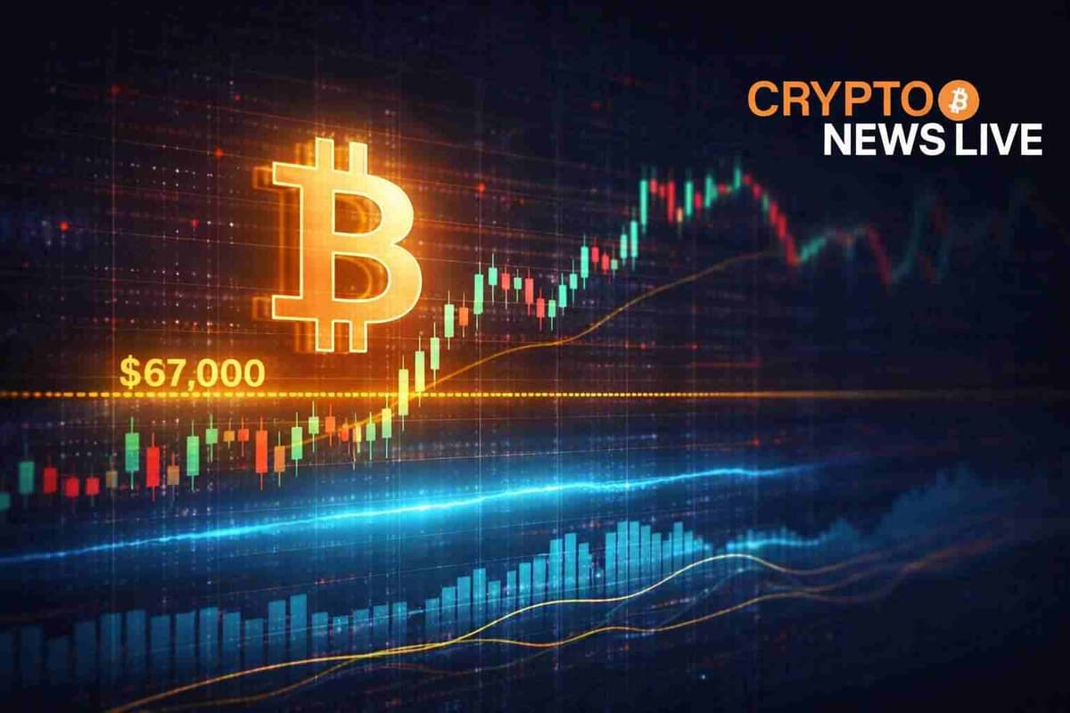 Bitcoin Stalls Near 67K as Sell Pressure Persists