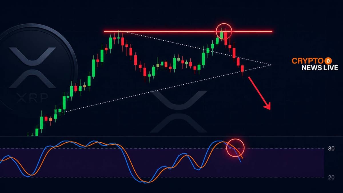 XRP Hits Triangle Apex but Bearish RSI Cross Spooks Bulls
