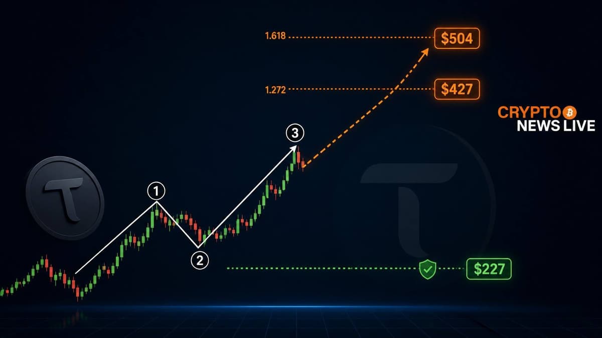 TAO Eyes Third Wave Push as Chart Points to $427 Target