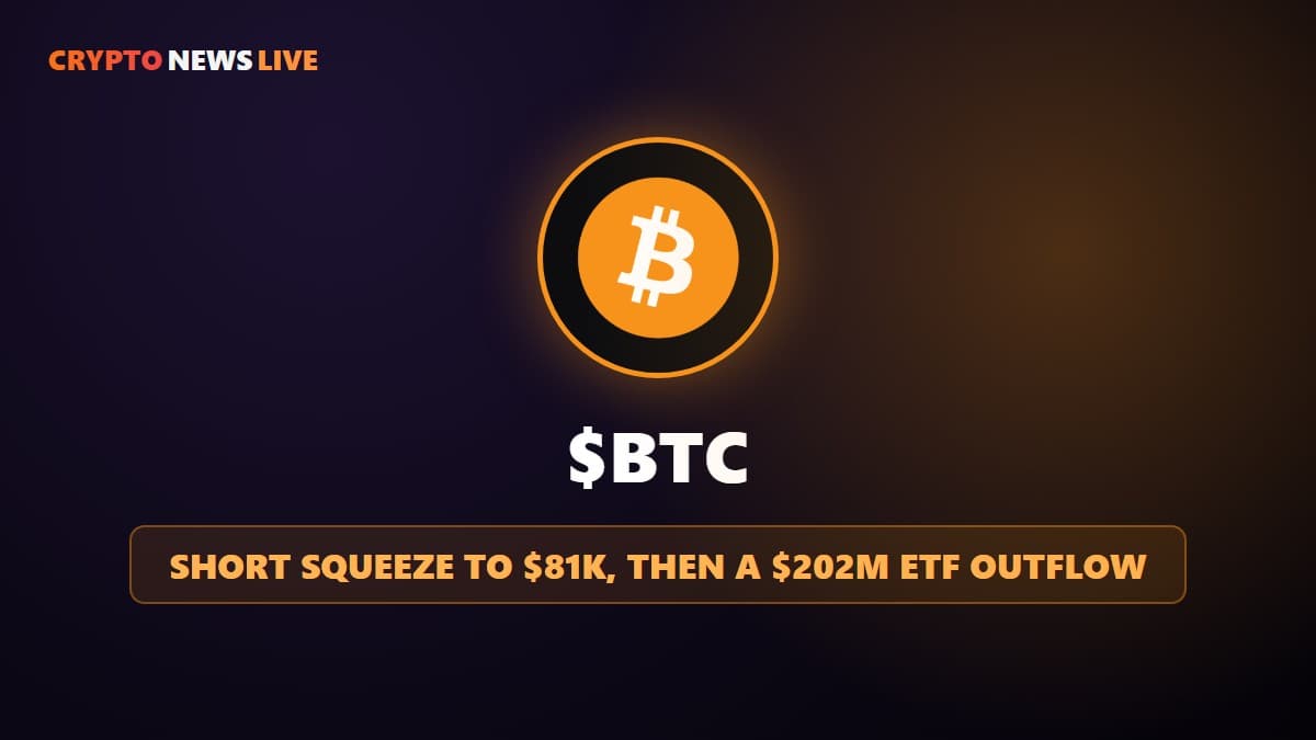 Bitcoin ETFs Snapped a Nine-Day Inflow Streak Right After the Squeeze to $81,455