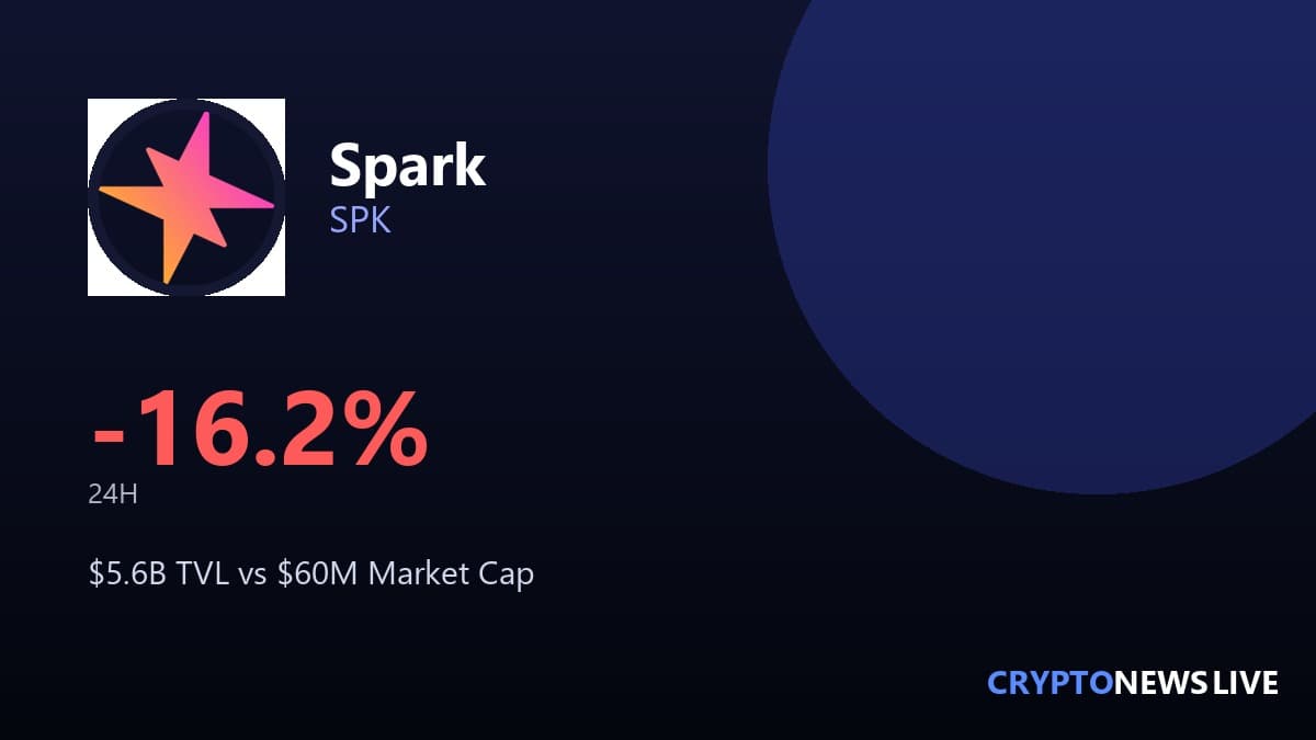 Spark’s Treasury Holds More Money Than Its Entire Token Is Worth