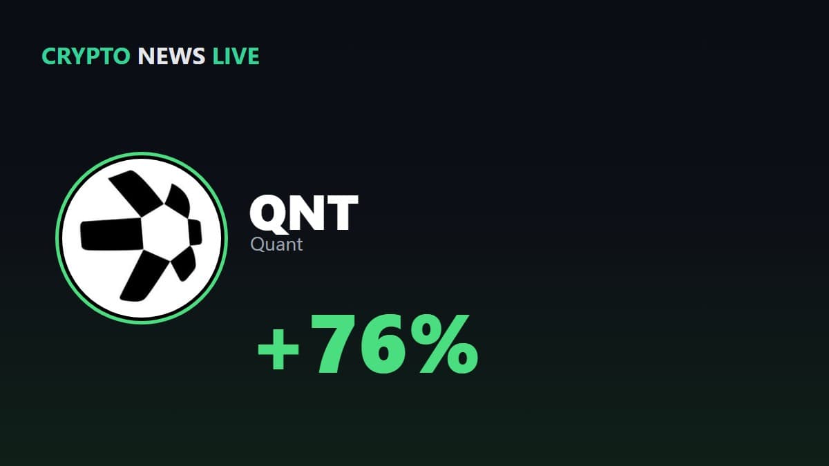 Quant Ran 76% on a Press Release That Never Mentions QNT