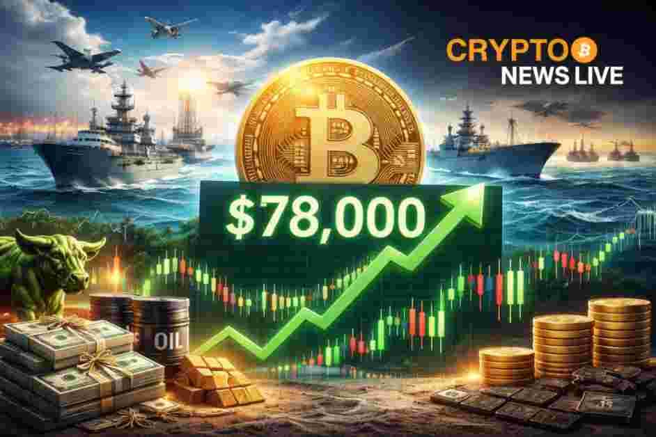 Hormuz Opens, Bitcoin Hits $78K, Oil Slides as Blockade Holds