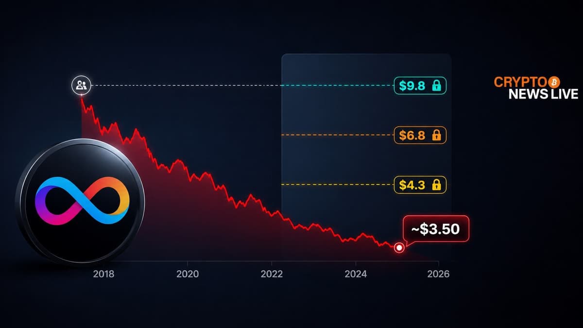 ICP Trades Below 2018 Private Sale Price as Resistance Levels Mount