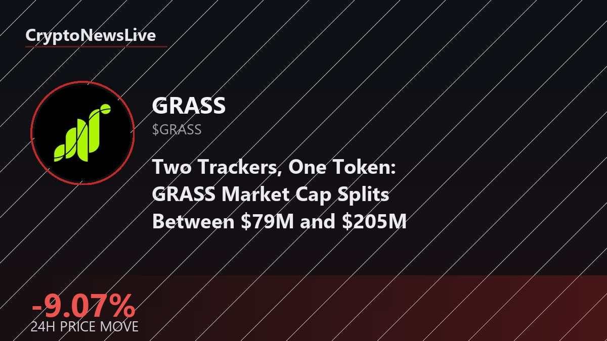 GRASS Falls 9% as Longs Get Liquidated and Supply Figures Diverge