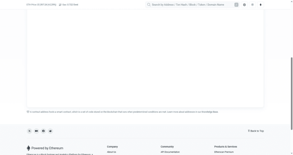 Etherscan Write Contract tab for TAIKO proxy address showing no public write functions found message directing to Write Implementations tab