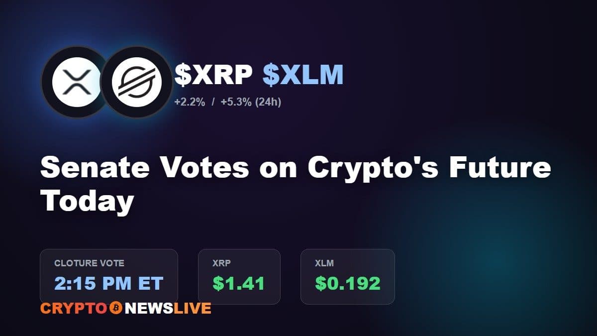 XRP and XLM Are Pricing In a Yes Vote Before the Senate Even Votes