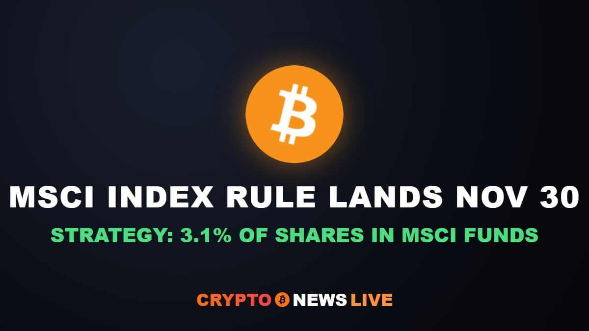 MSCI Non-Operating Companies Rule Takes Effect Nov 30